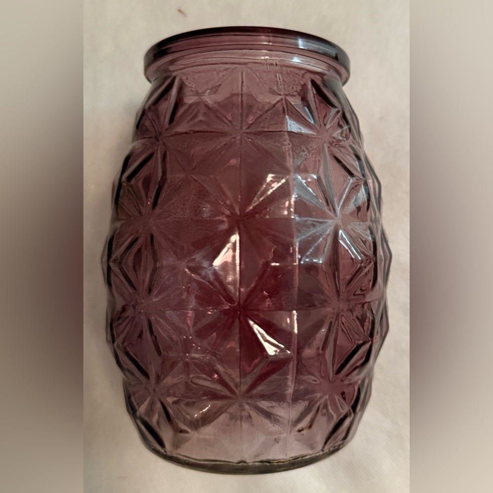DPS Polatis purple glass vase. 5.5”